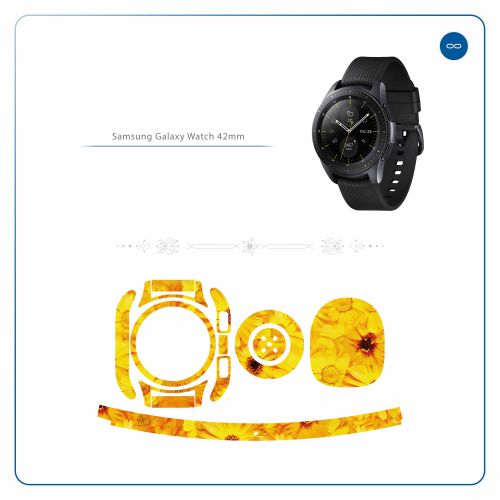 Samsung_Galaxy Watch 42mm_Yellow_Flower_2